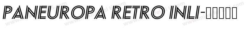 Paneuropa Retro Inli字体转换